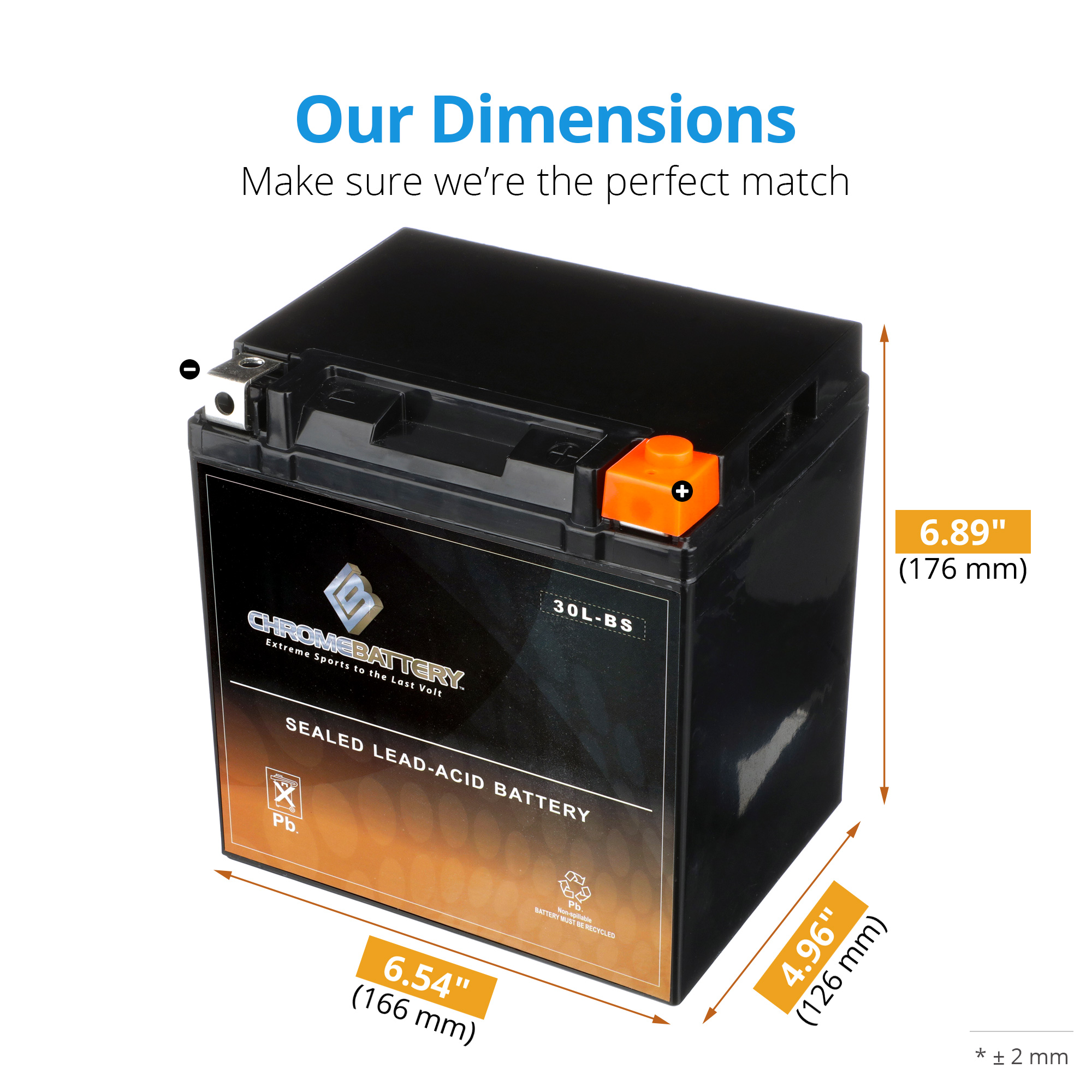 YTX30LBS ATV Battery for POLARIS Sportsman, Military 700CC 02'08