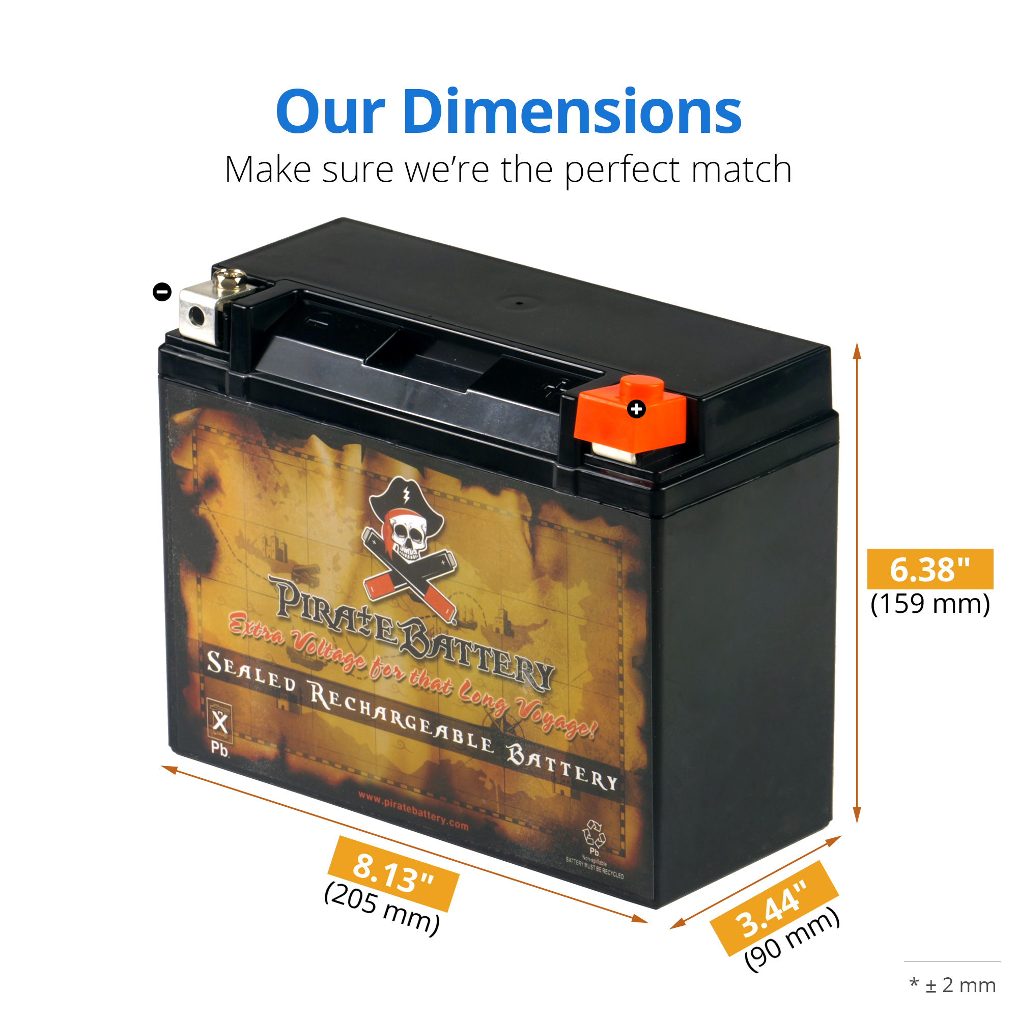 YTX24HLBS High Performance Maintenance Free Sealed AGM Motorcycle